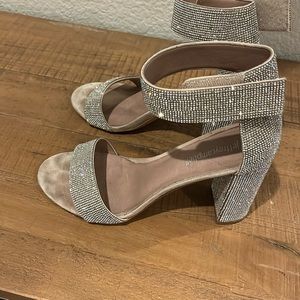 Jeffrey Campbell Lindsay Heel - Sparkle Nude Champagne | 3 1/4" Heel